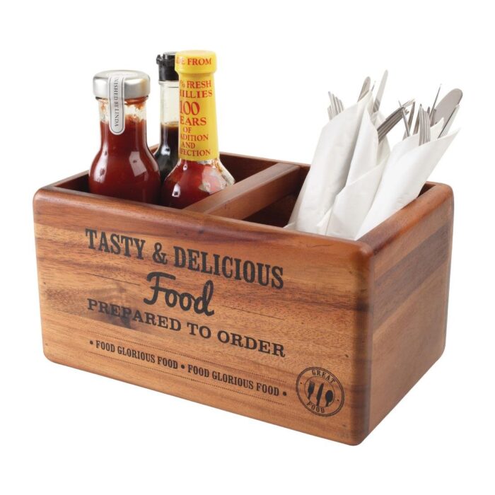 T&G Food Glorious Food Table Tidy with Chalkboard