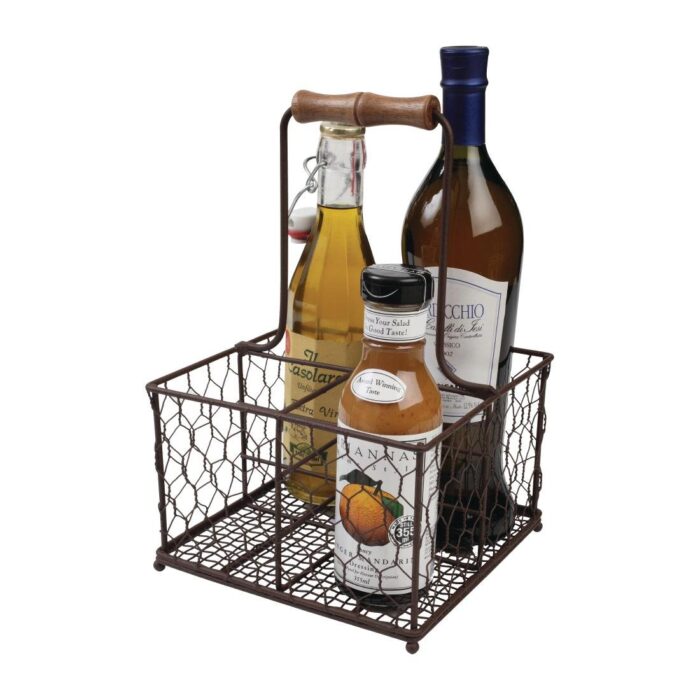 T&G Provence Wire Condiment Holder Brown