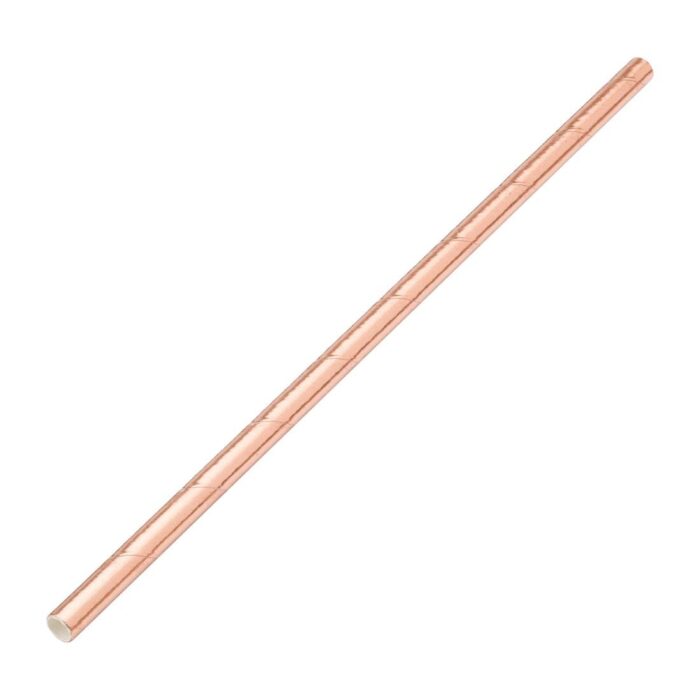 Biodegradable Paper Straws - Metallic