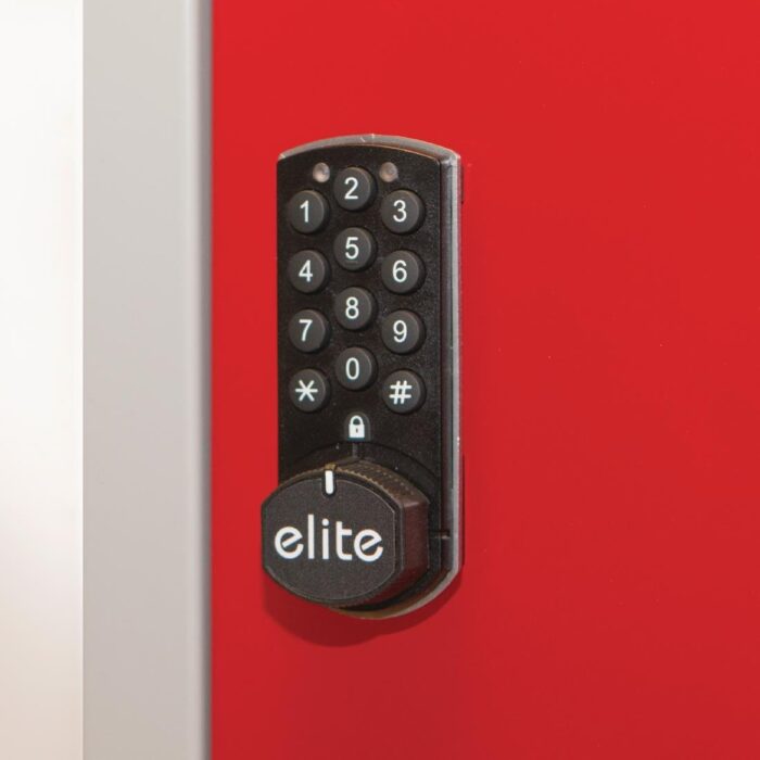 Elite Double Door Electronic Combination Locker Grey