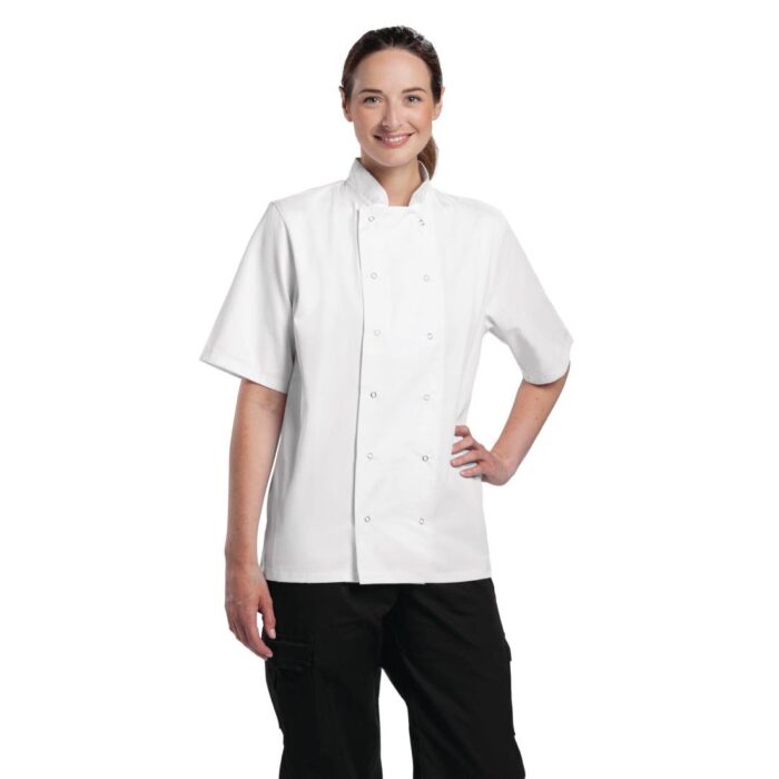 Whites Boston Unisex Short Sleeve White Chefs Jacket