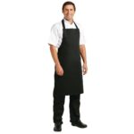 Whites Bib Apron Polycotton Black