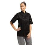 Whites Vegas Unisex Black Short Sleeve Chef Jacket