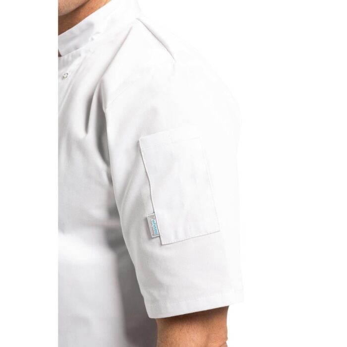 Whites Vegas Unisex White Short Sleeve Chef Jacket