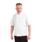 Whites Vegas Unisex White Short Sleeve Chef Jacket