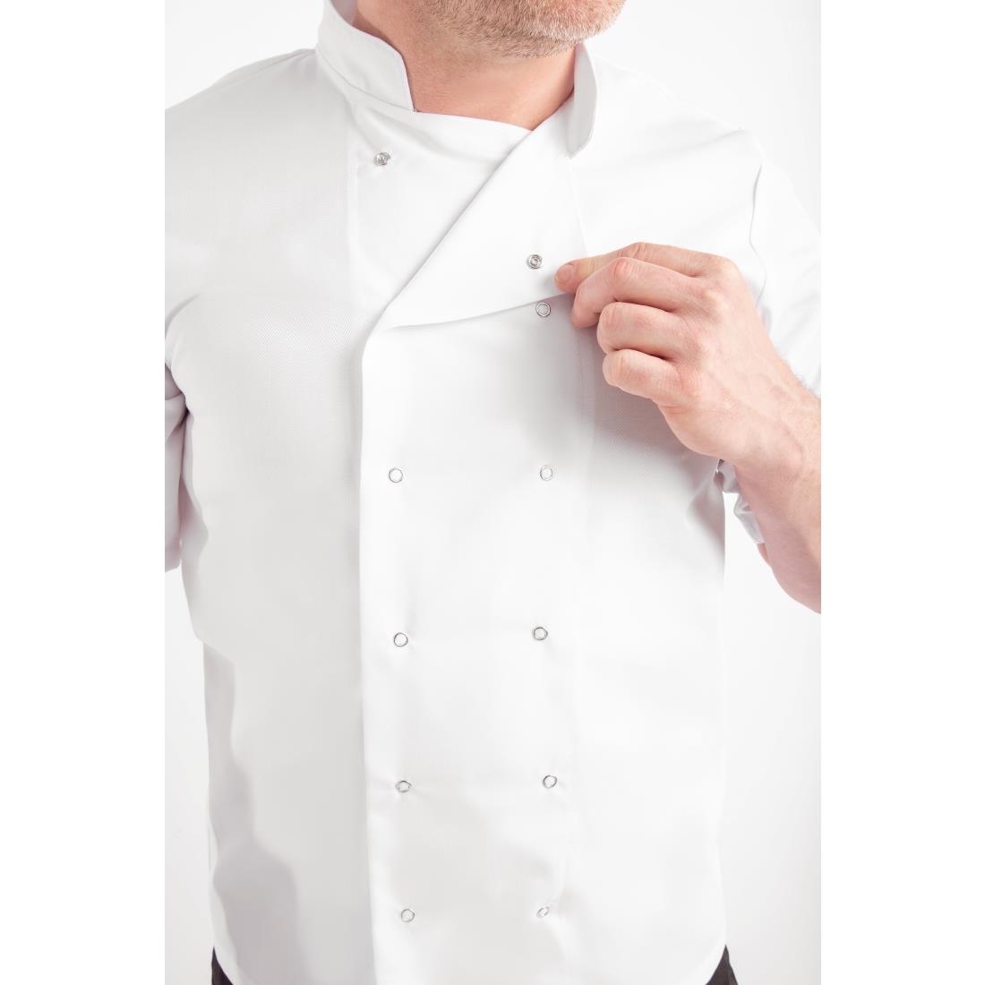 Whites Vegas Unisex White Short Sleeve Chef Jacket