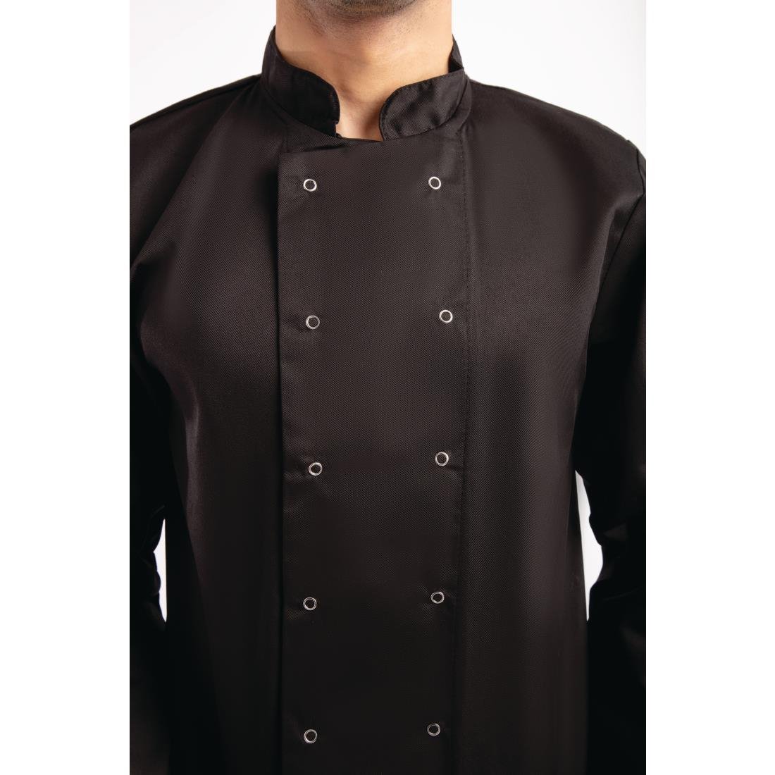 Whites Vegas Unisex Black Long Sleeve Chef Jacket