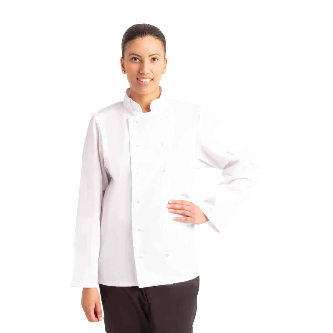 Whites Vegas Unisex White Long Sleeve Chef Jacket