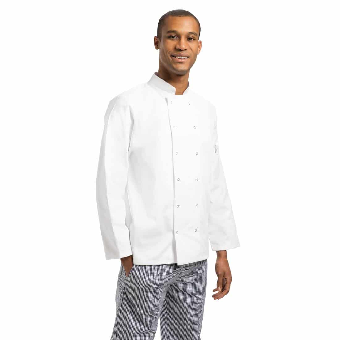 Whites Vegas Unisex White Long Sleeve Chef Jacket