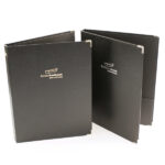 Leather Guest Information Folders