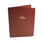 Bonded Leather Guest Room Folders