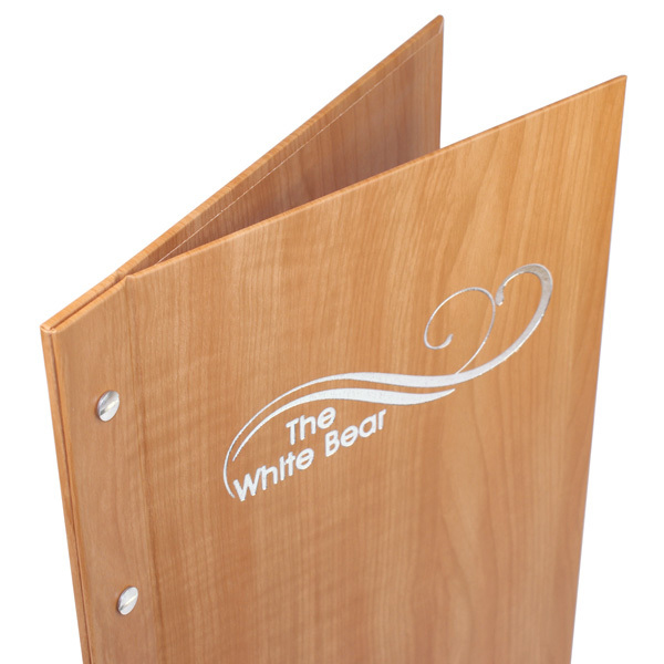 Wood-effect Guest Room Folders