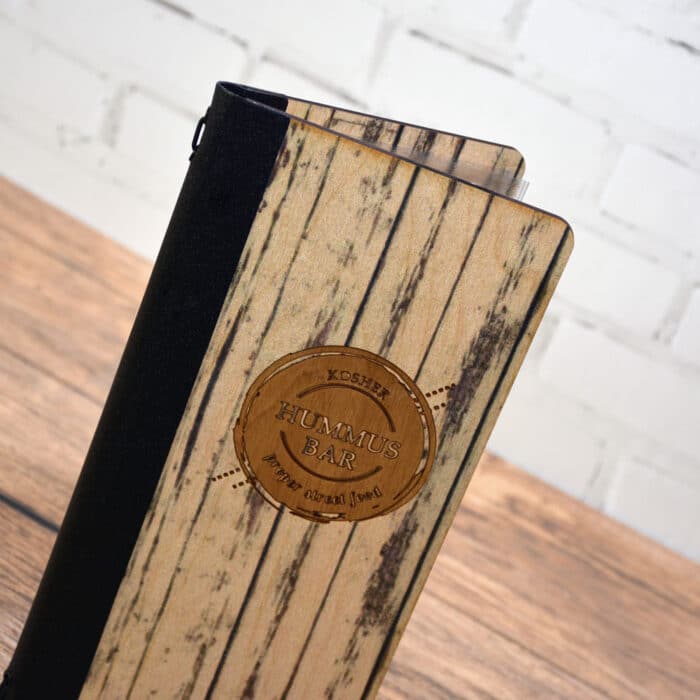 Digitally Printed Wood Veneer Menu Covers