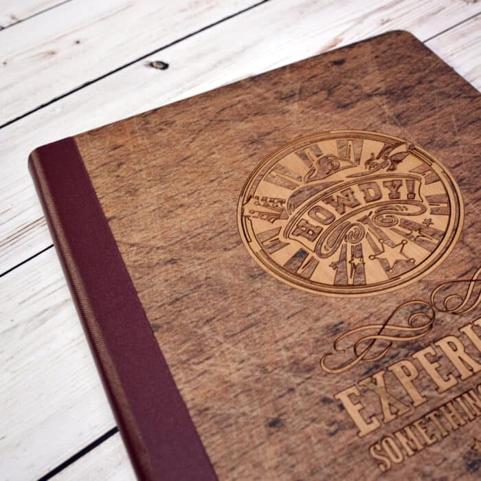 Digitally Printed Wood Veneer Menu Covers