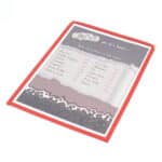 Framed Plastic Menus