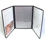 Framed Plastic Menus