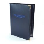 Stitched Hide Leather Menu Covers