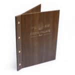 Wood-effect Menu Covers