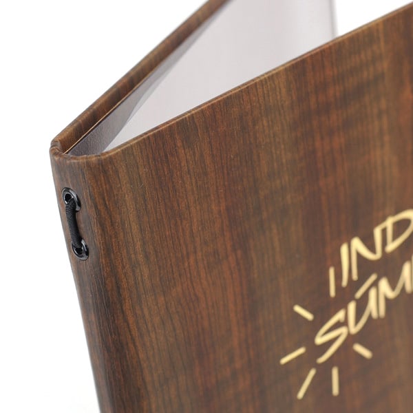 Wood-effect Menu Covers