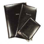 Stitched Hide Leather Menu Covers