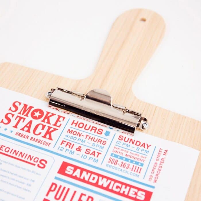 Die Cut Printed Wooden Menu Boards