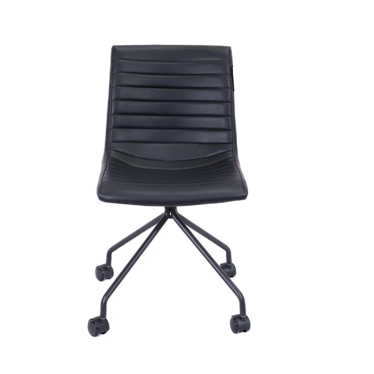 5 Star Striva Office Chair No Arms Polyurethane Leather Black SF1041063 - Image 2