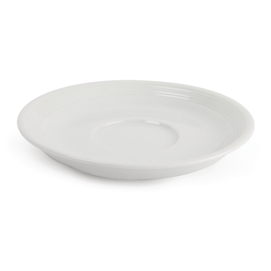 Olympia Linear Stacking Tea Cup Saucers