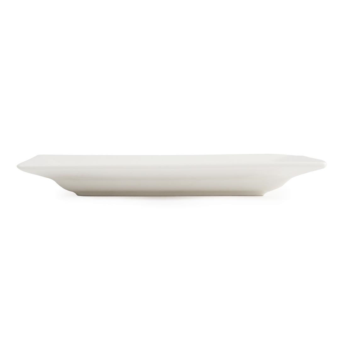 Lumina Wide Rim Rectangular Plates 257x 155mm