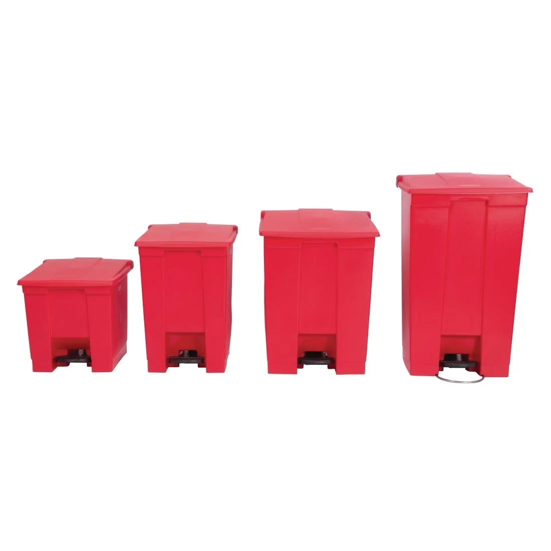 Rubbermaid Step-On Pedal Bin Red 30.5Ltr - Image 3