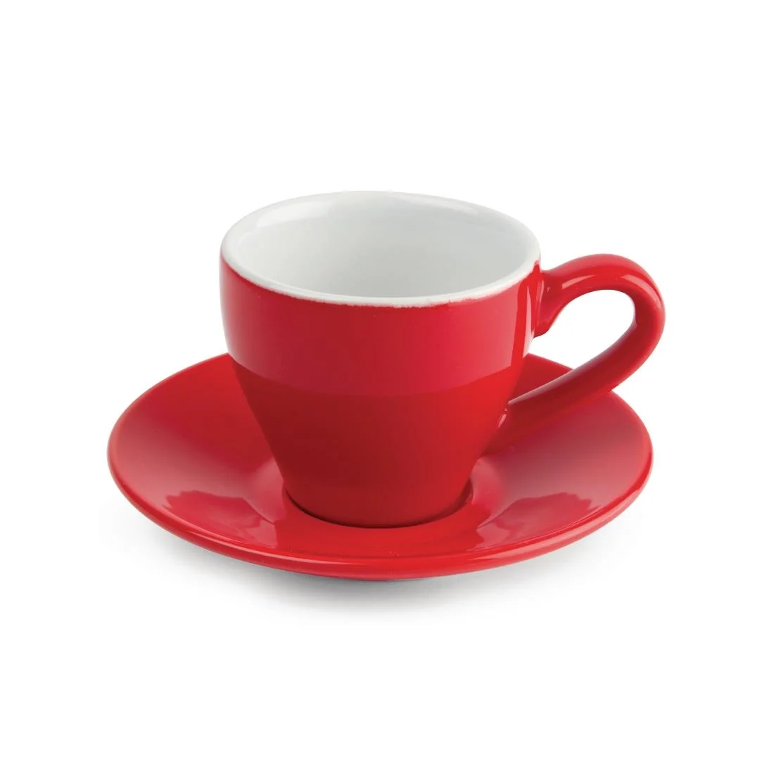 Olympia Cafe Espresso Saucers Red 116.5mm - Image 2