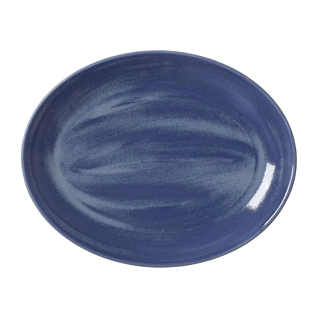 Steelite Revolution Bluestone Oval Coupe Plates 342mm (12 Pack)