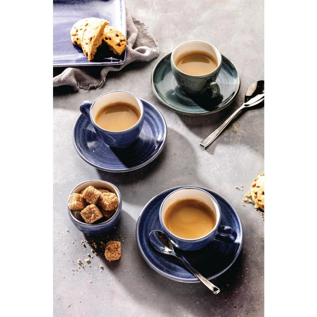 Steelite Revolution Bluestone Saucers 125mm (12 Pack) - Image 2