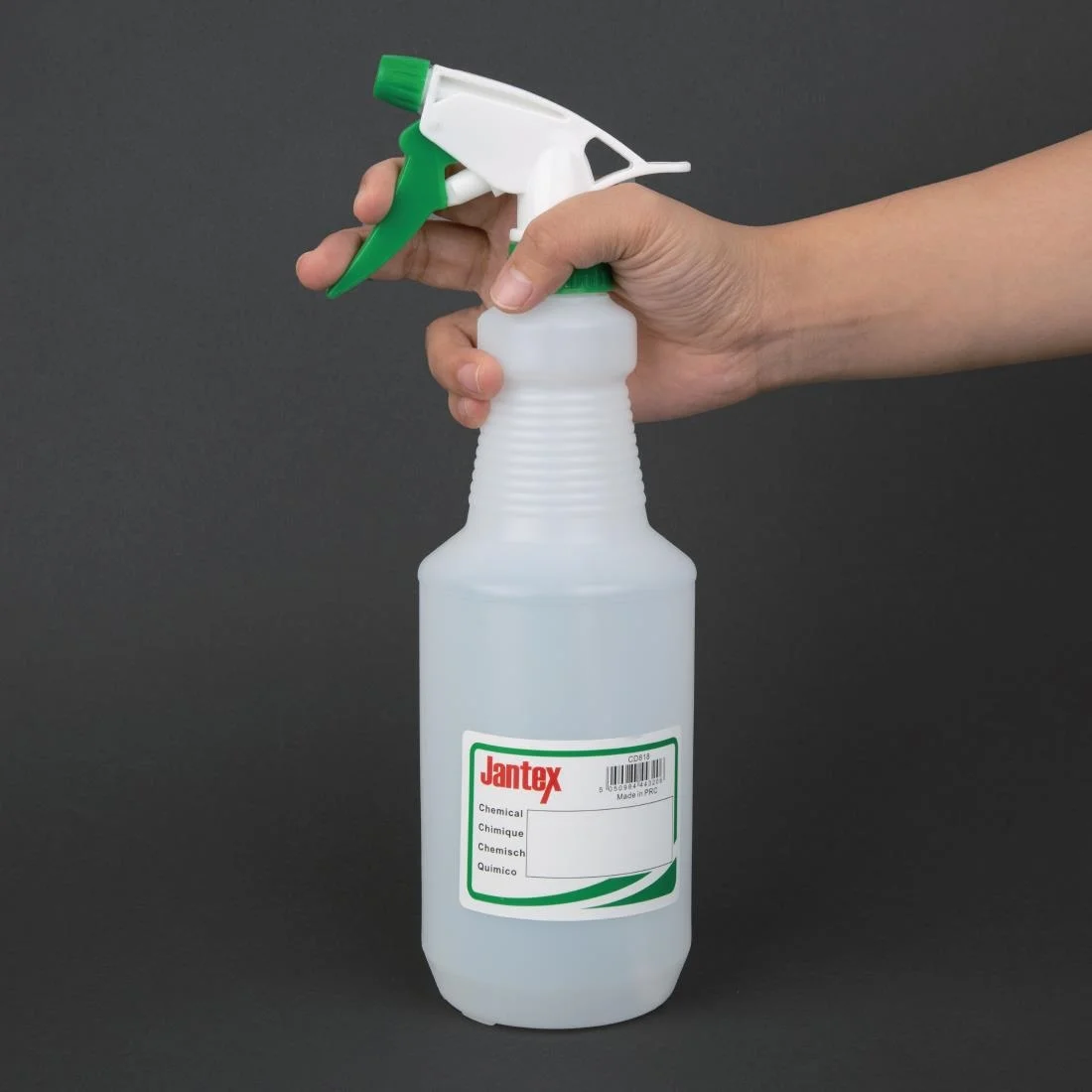 Jantex Colour Coded Spray Bottles Green 750ml - Image 3