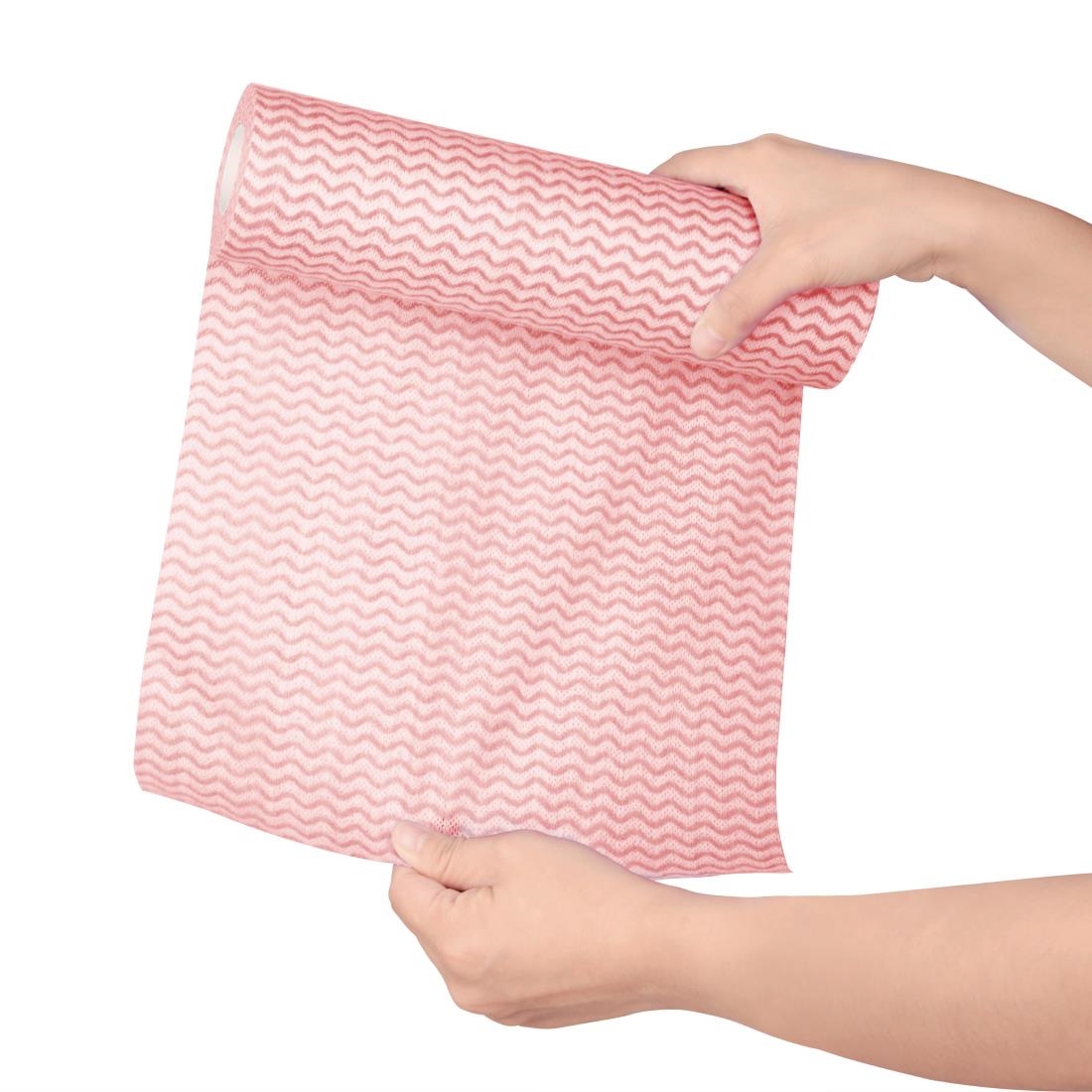 Jantex Non Woven Cloths Red (Roll of 100)