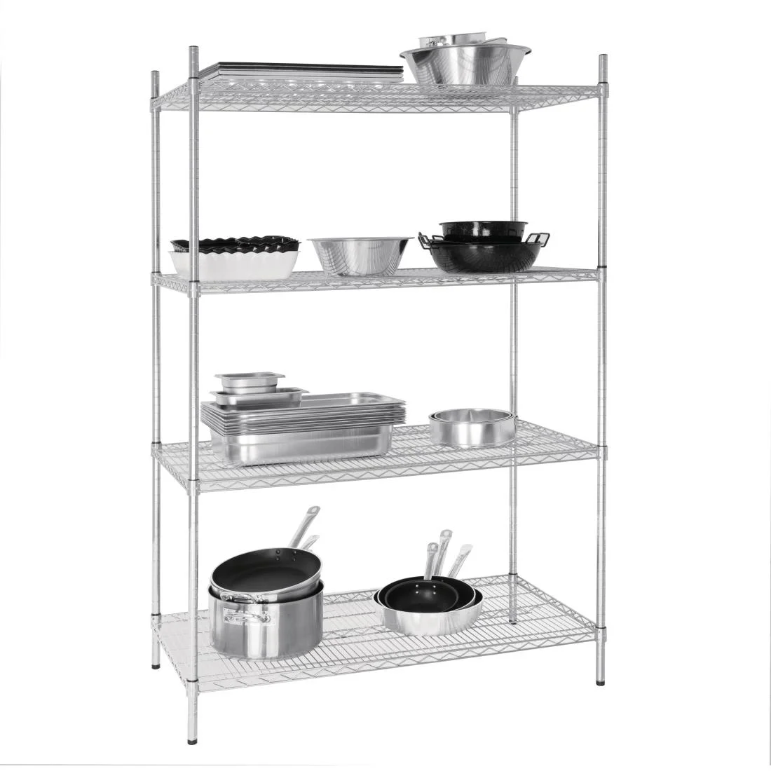 Vogue 4 Tier Wire Shelving Kit 1220x610mm - Image 2