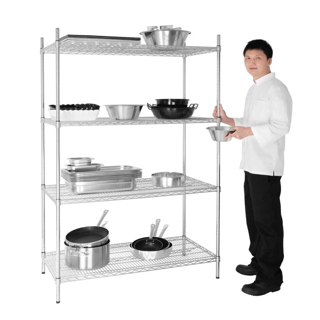 Vogue 4 Tier Wire Shelving Kit 1220x610mm - Image 3