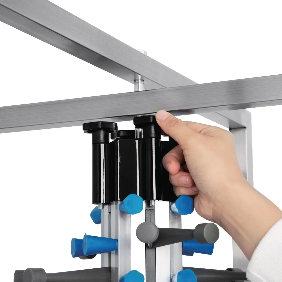 Vogue Mobile Plate Rack 84 Plates - Image 4