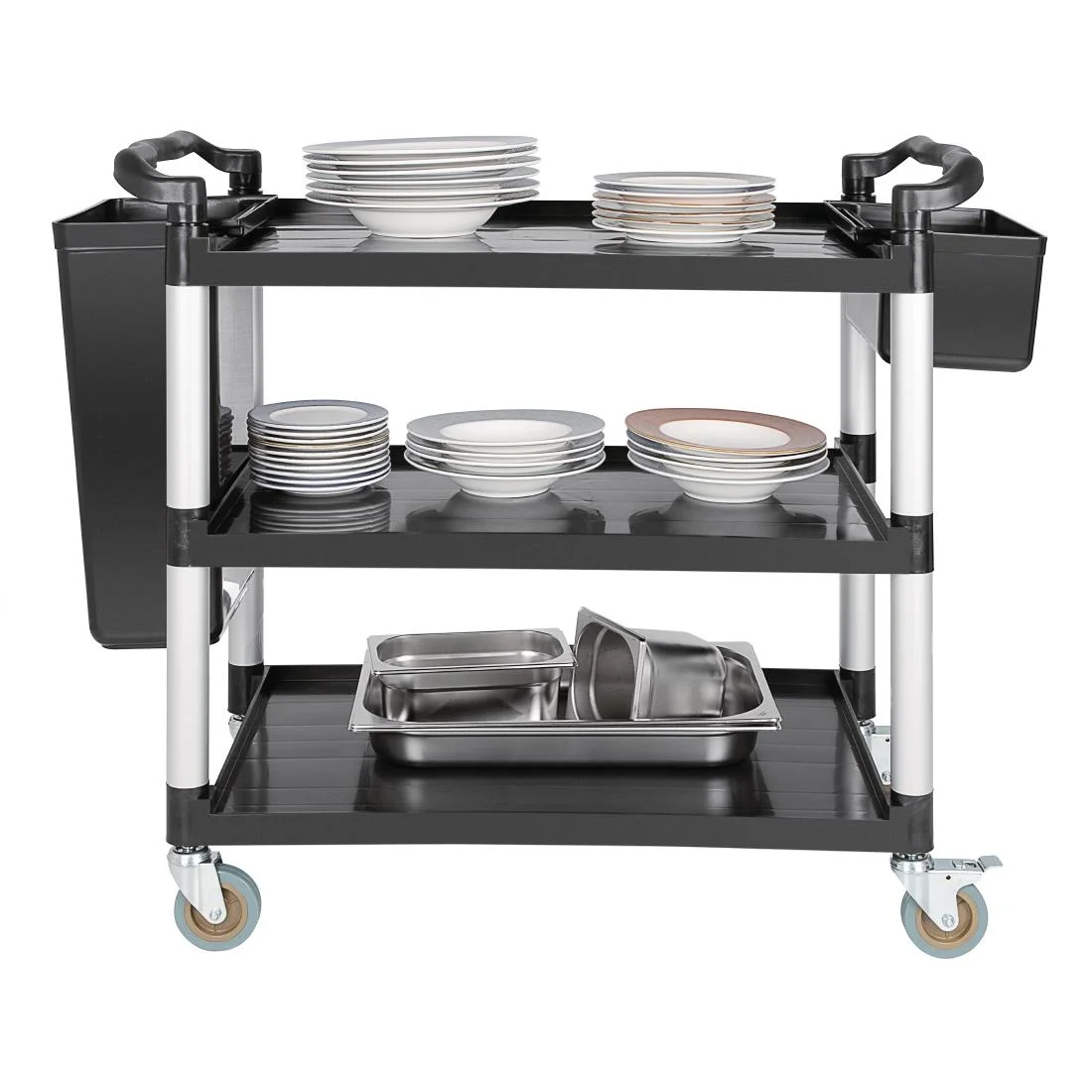 Vogue Polypropylene Mobile Trolley Large - Image 4