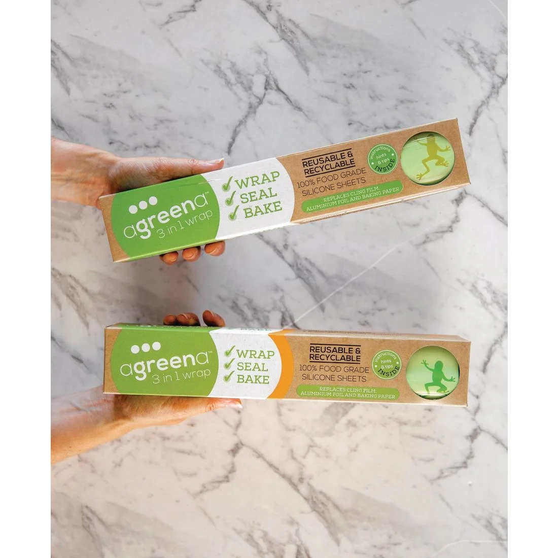 Agreena Three-In-One Reusable Food Wraps 300 x 450mm (Pack of 2) - Image 4