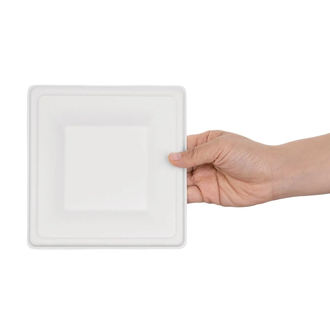 Fiesta Compostable Bagasse Square Plates 159mm (Pack of 50) - Image 2