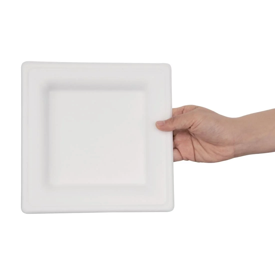 Fiesta Compostable Bagasse Square Plates 204mm (Pack of 50) - Image 2