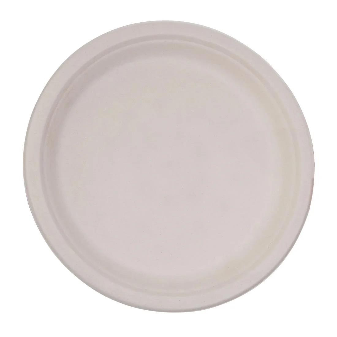 Fiesta Compostable Bagasse Round Plates Natural Colour 260mm (Pack of 50) - Image 2