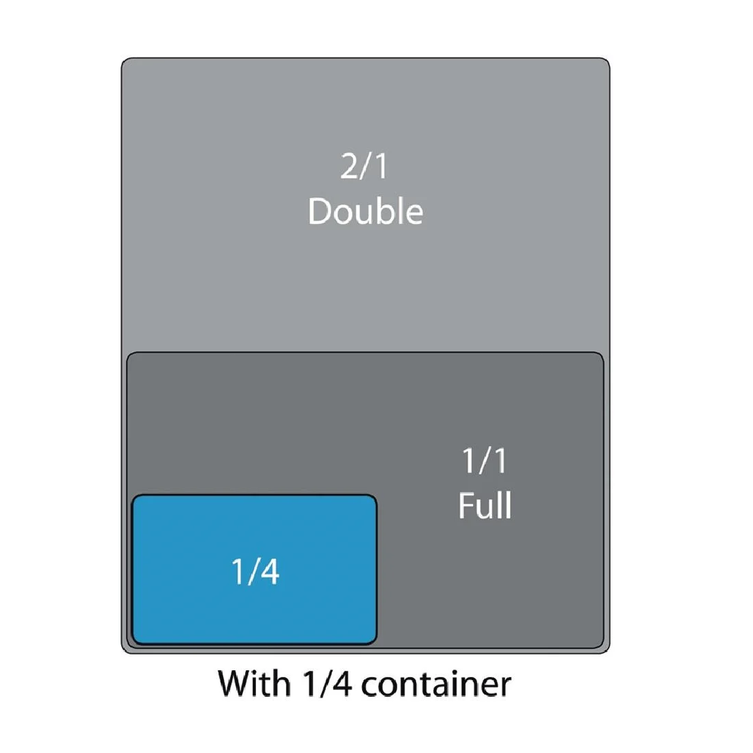 Cambro Polycarbonate 1/4 Gastronorm Pan 150mm