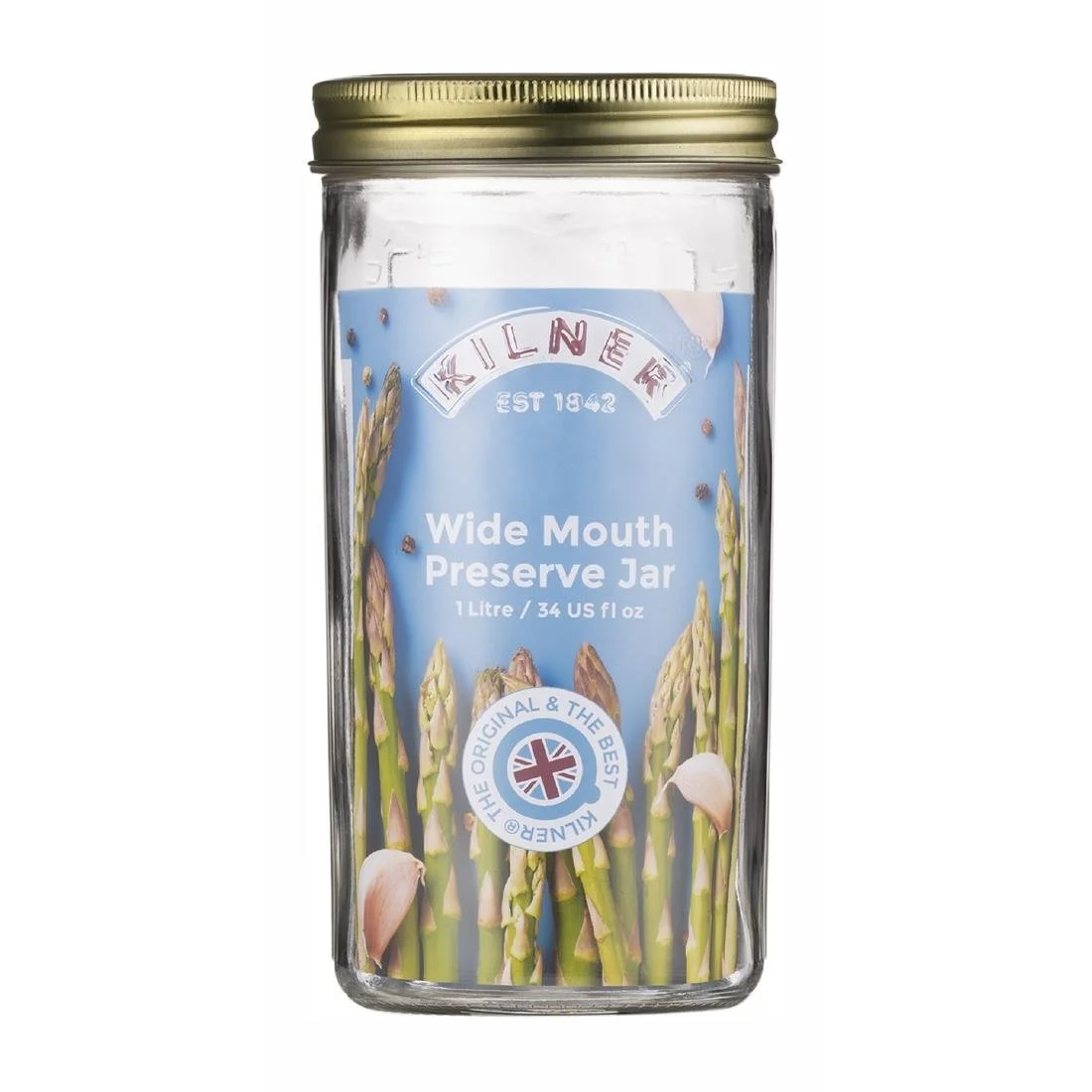 Kilner Wide Mouth Preserve Jar 1000ml - Image 2