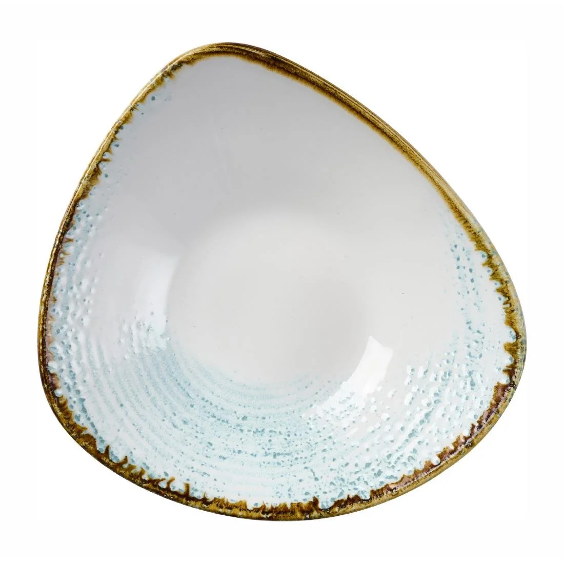Churchill Homespun Accents Aquamarine Triangle Bowls 235mm (12 Pack) - Image 1