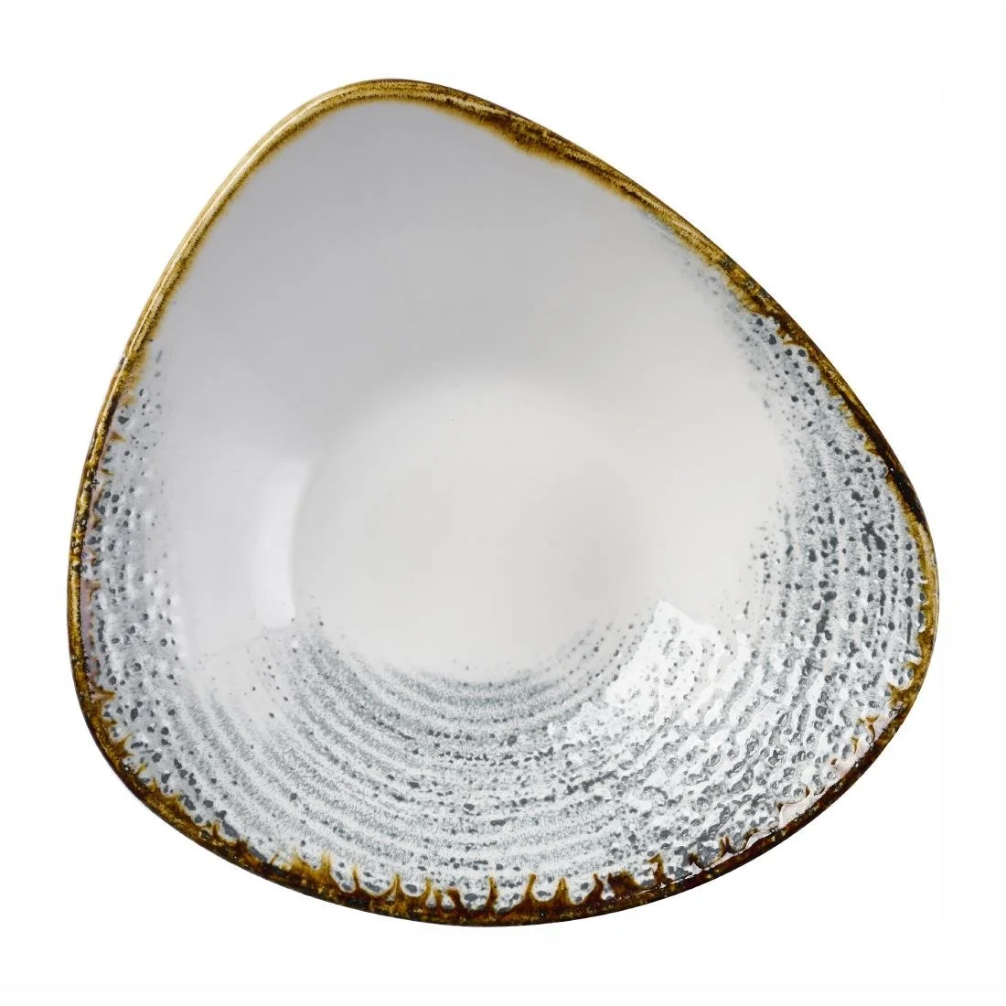 Churchill Homespun Accents Grey Triangle Bowls 235mm (12 Pack) - Image 1