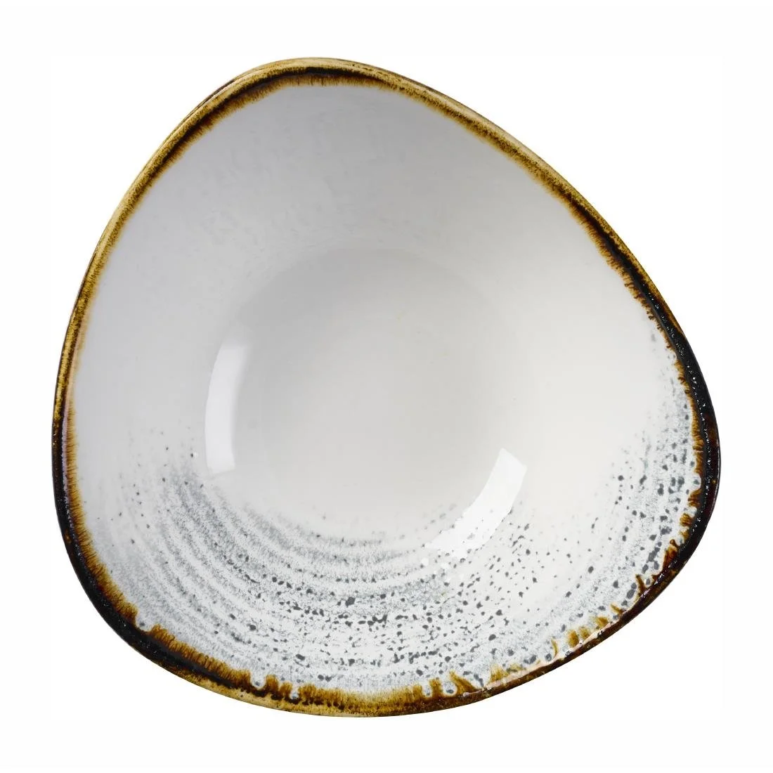 Churchill Homespun Accents Grey Triangle Bowls 185mm (12 Pack) - Image 1