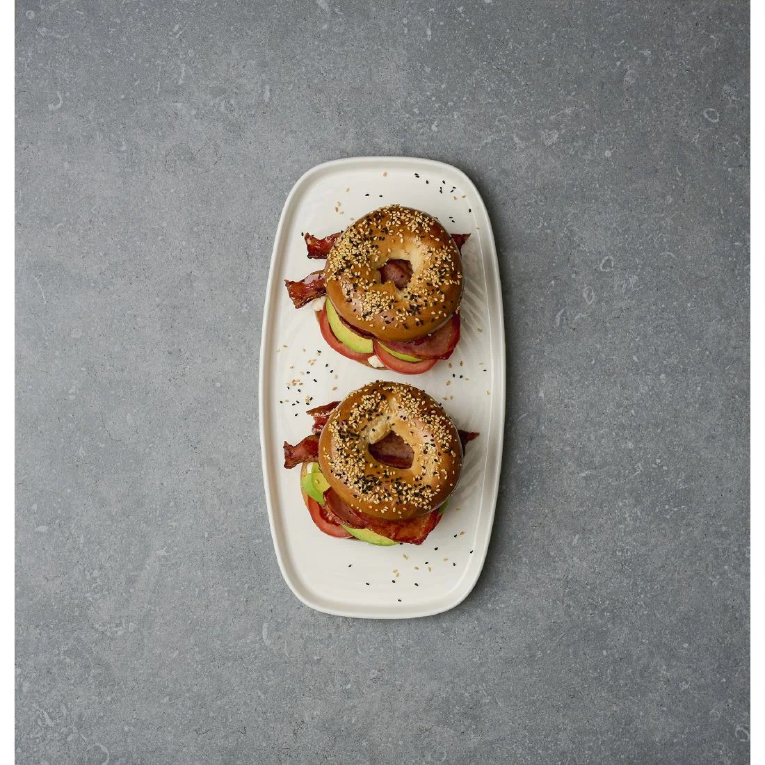 Churchill Chefs' Plates White Walled Oblong Plates 300mm (6 Pack)