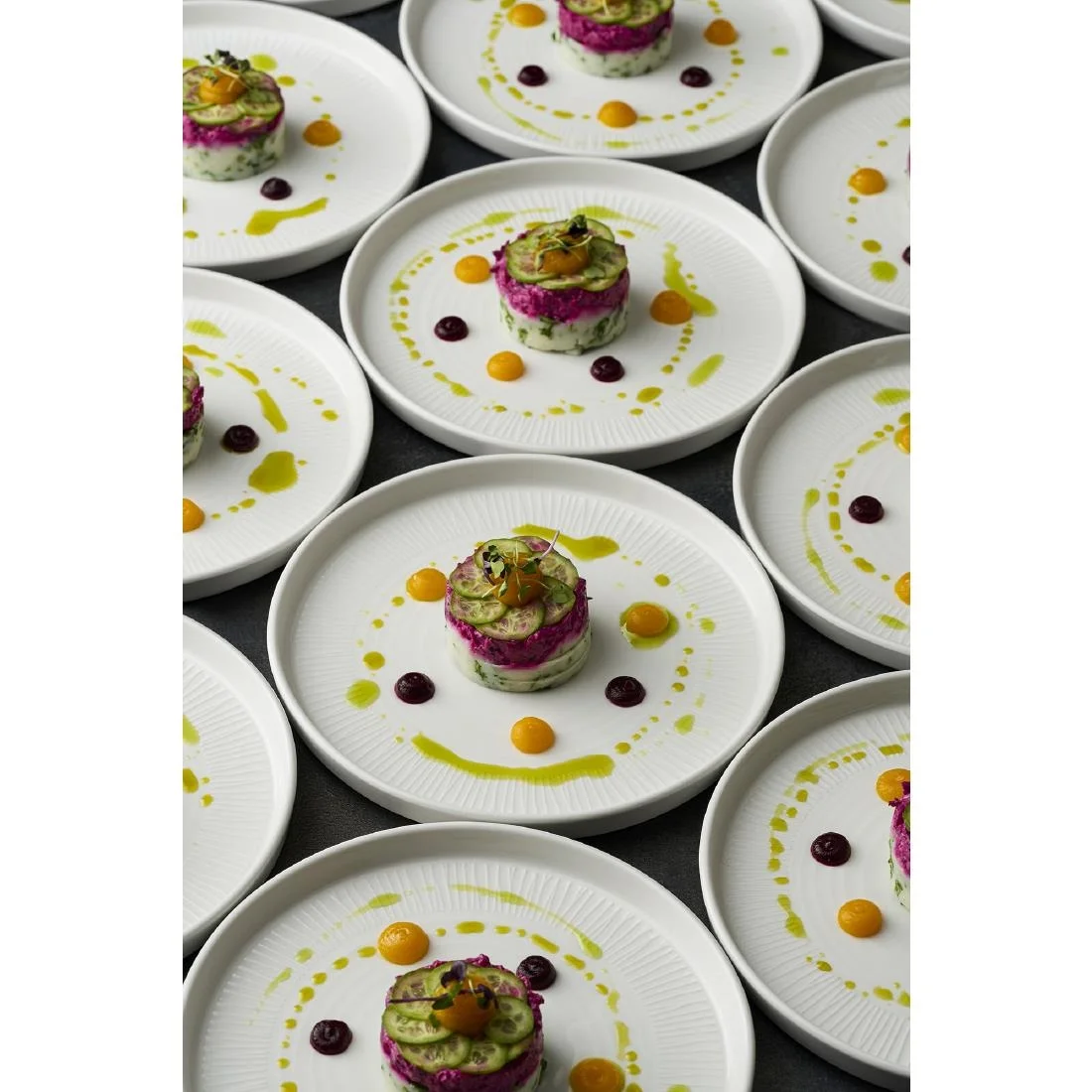 Churchill Bamboo White Walled Plates 260mm (6 Pack) - Image 3