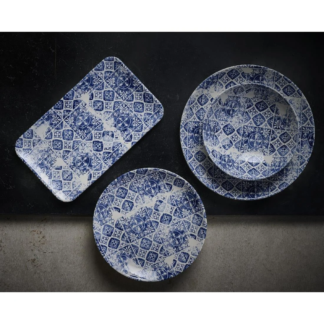 Dudson Makers Collection Porto Blue Coupe Plates 185mm (12 Pack) - Image 4